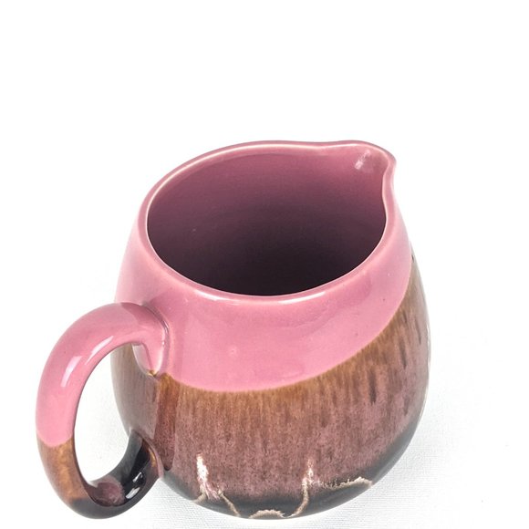 Vintage Pink & Brown 24 oz Pitcher or Large Creamer - Picture 6 of 8